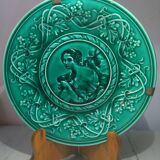 19th-century enamelled dabtine plate