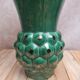 Large Saint-Clément vase model Ananas green – design by Blanche Letalle – vintage piece