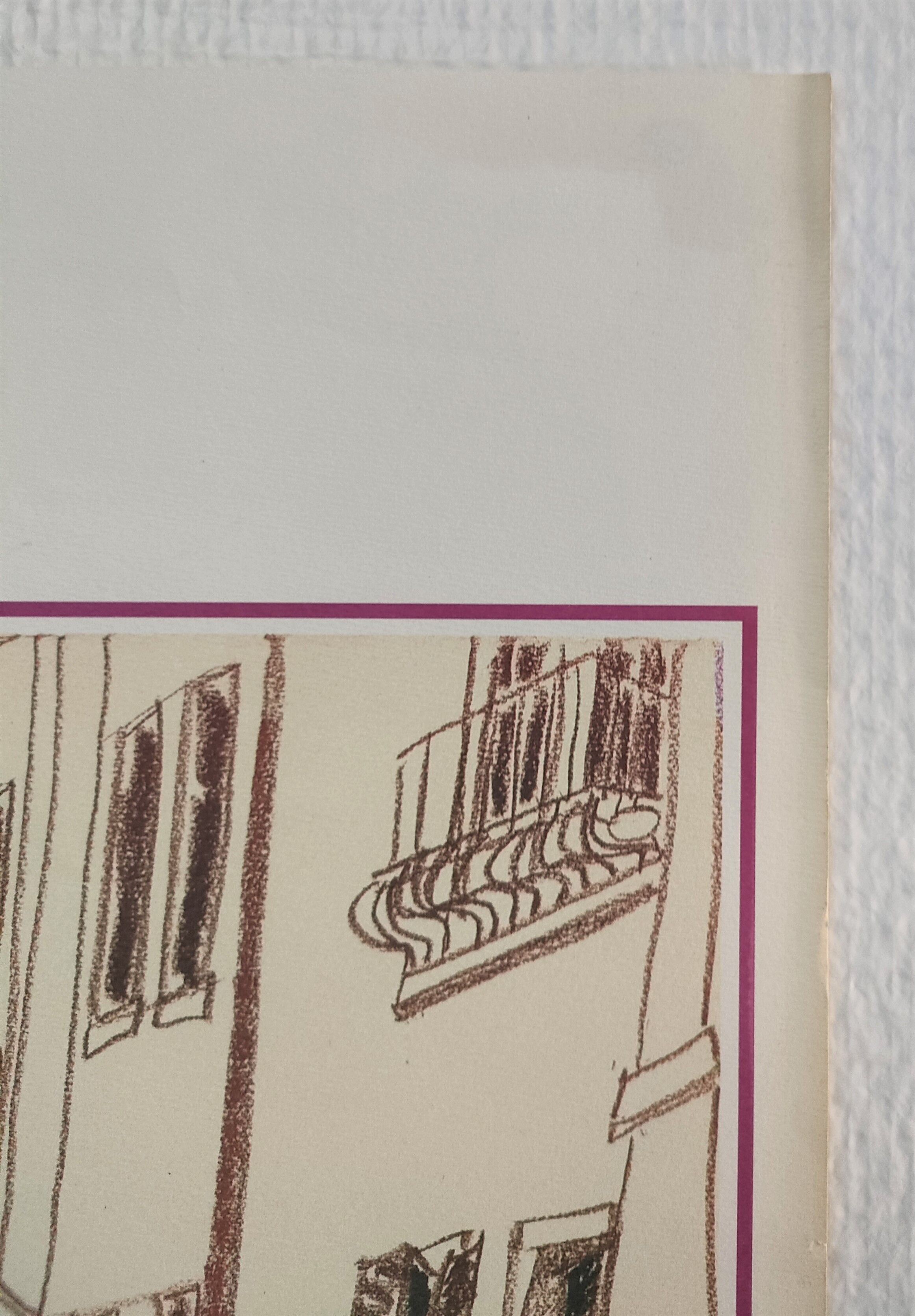 Original poster exhibition Venezia Henri Landier Paris 1988