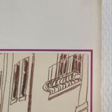 Original poster exhibition Venezia Henri Landier Paris 1988