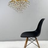 Hollywood Regency chandelier with crystal glass shades by Ernst Palme, Germany, 1960s