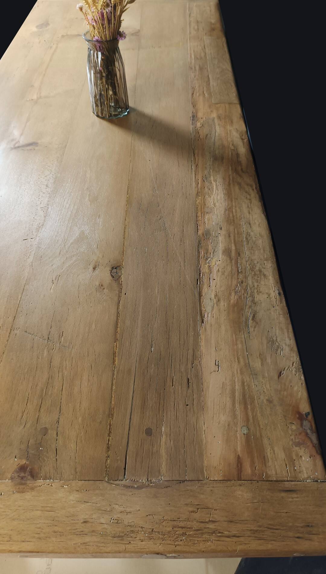 Table de ferme en chêne - Rénovée
