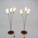 1940s Pair of Art Deco Floor Lamps, Czechoslovakia