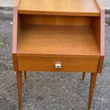 1970s Scandinavian oak bedside table