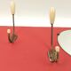 Vintage coat rack 4 hooks and 1 mirror
