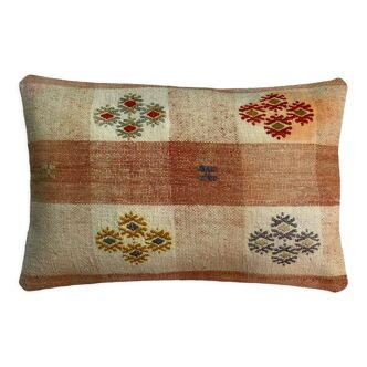 Housse de coussin vintage turque faite à la main, 30 x 50 cm