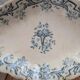 Ravier ironstone Longchamp model Louis XVI with old blue decoration.