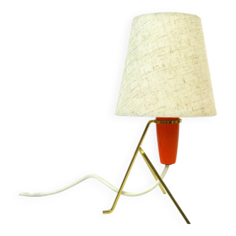Rare lampe de bureau trépied du milieu du siècle, époque Stilnovo, Italie 1960
