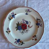 Set of 6 antique plates in porcelain from Sarreguemines – Ag decor