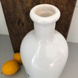 Bottle white ceramic "fleet"