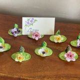 Porcelain flower name holders