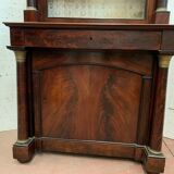 Empire mahogany showcase and mahogany veneer XIX century