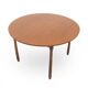 Plateau de table rond en teck, années 1960
