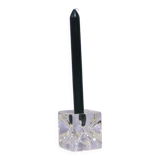 glass ice cube candlestick Sklo Union by Rudolf Jurnikl