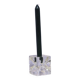 glass ice cube candlestick Sklo Union by Rudolf Jurnikl