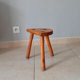 Tripod stool in solid wood years 40/50