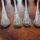 Christofle - 6 small silver-plated coffee spoons model Chrysanthèmes