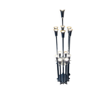1970s Space Age "trumpet" floor lamp