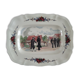 Obernai décor service dish by Henri Loux