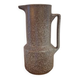 80s speckled stoneware pitcher