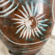 Vase en céramique fait main Mongolfier, signé Yvon Roy 1960