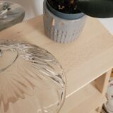 Chiseled glass cup