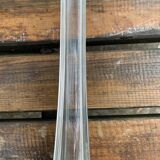 Transparent glass vase.