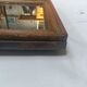 Small mirror in carved stucco wood, nineteenth, original ice
