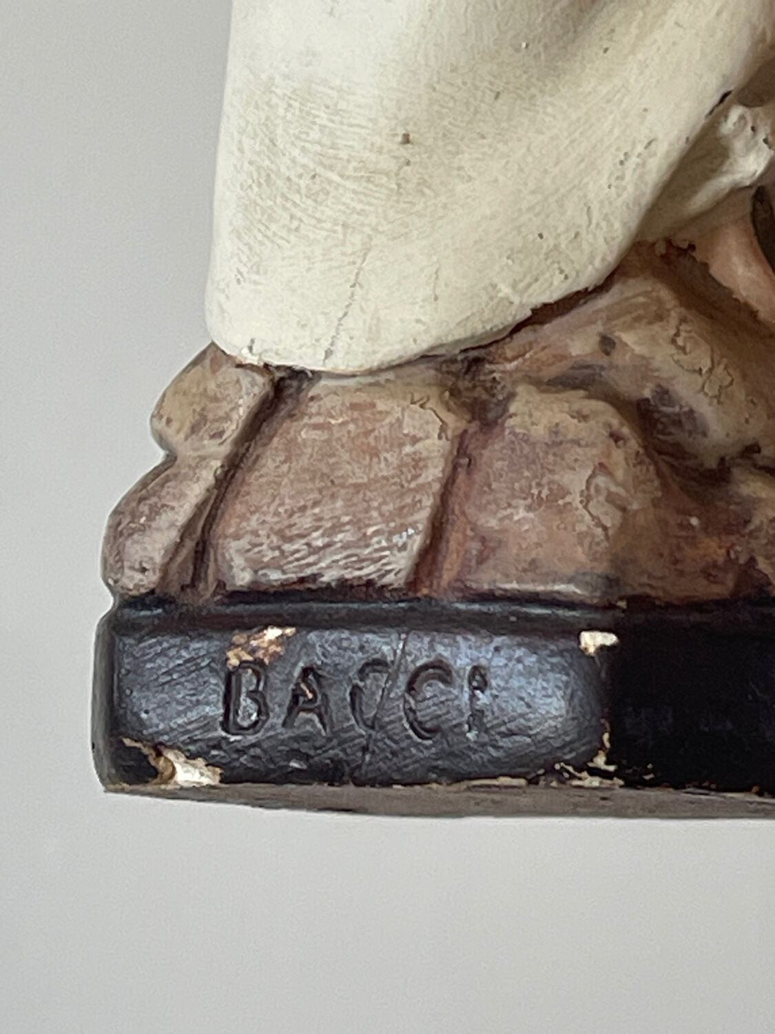 Vierge Marie polychrome 1940/1960.