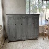 XXL workshop locker with blue patina