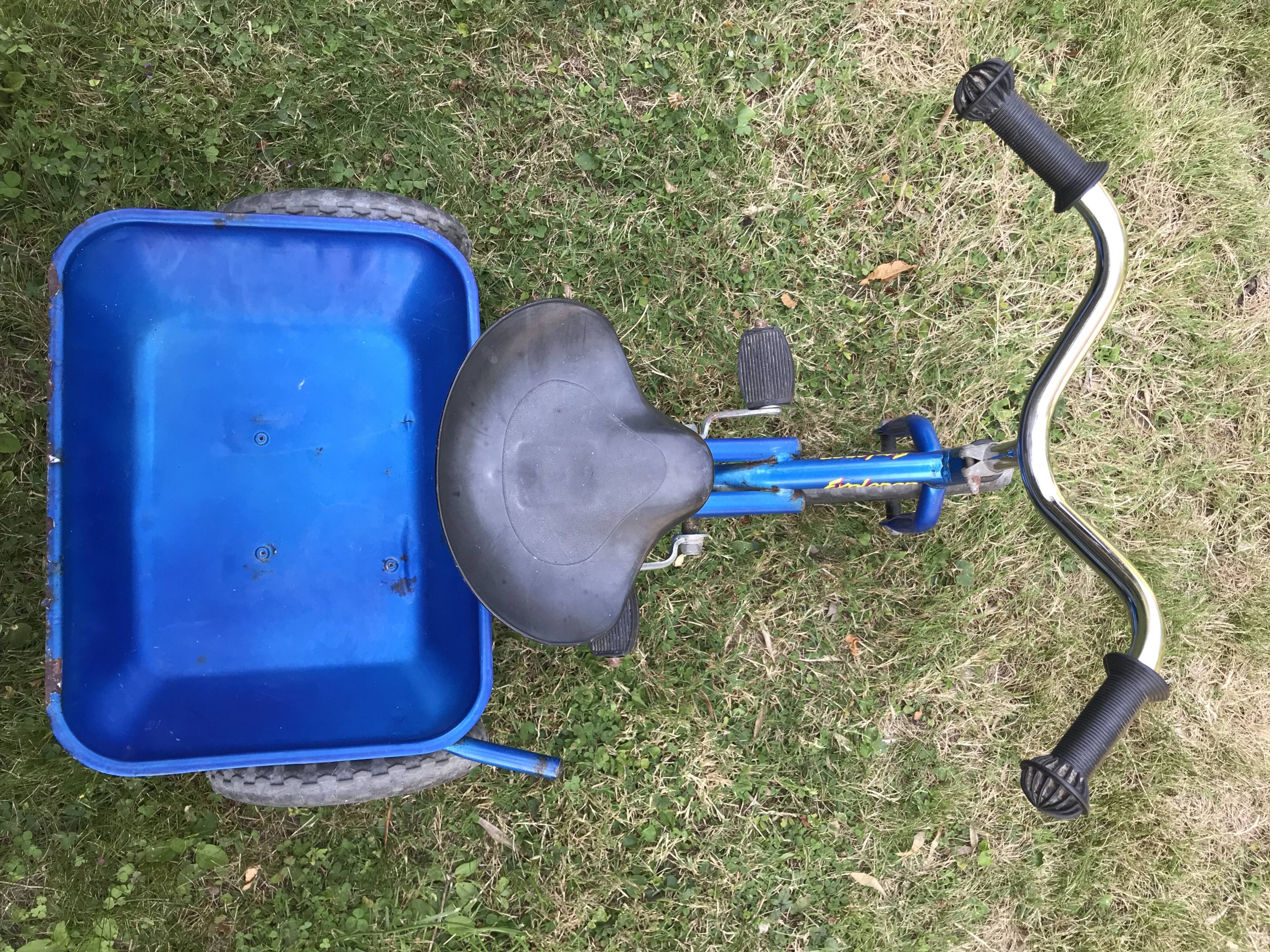 Vintage metal explorer tricycle