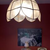 Pearly flower hanging lamp