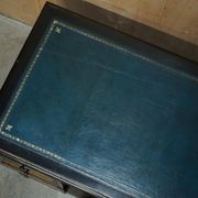Bureau Chinois Chinoiserie 19ème Siècle Cuir Napoléonien