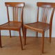 Paire de chaises bistrot Stella années 50