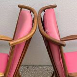 Paire de fauteuils éventail Baumann