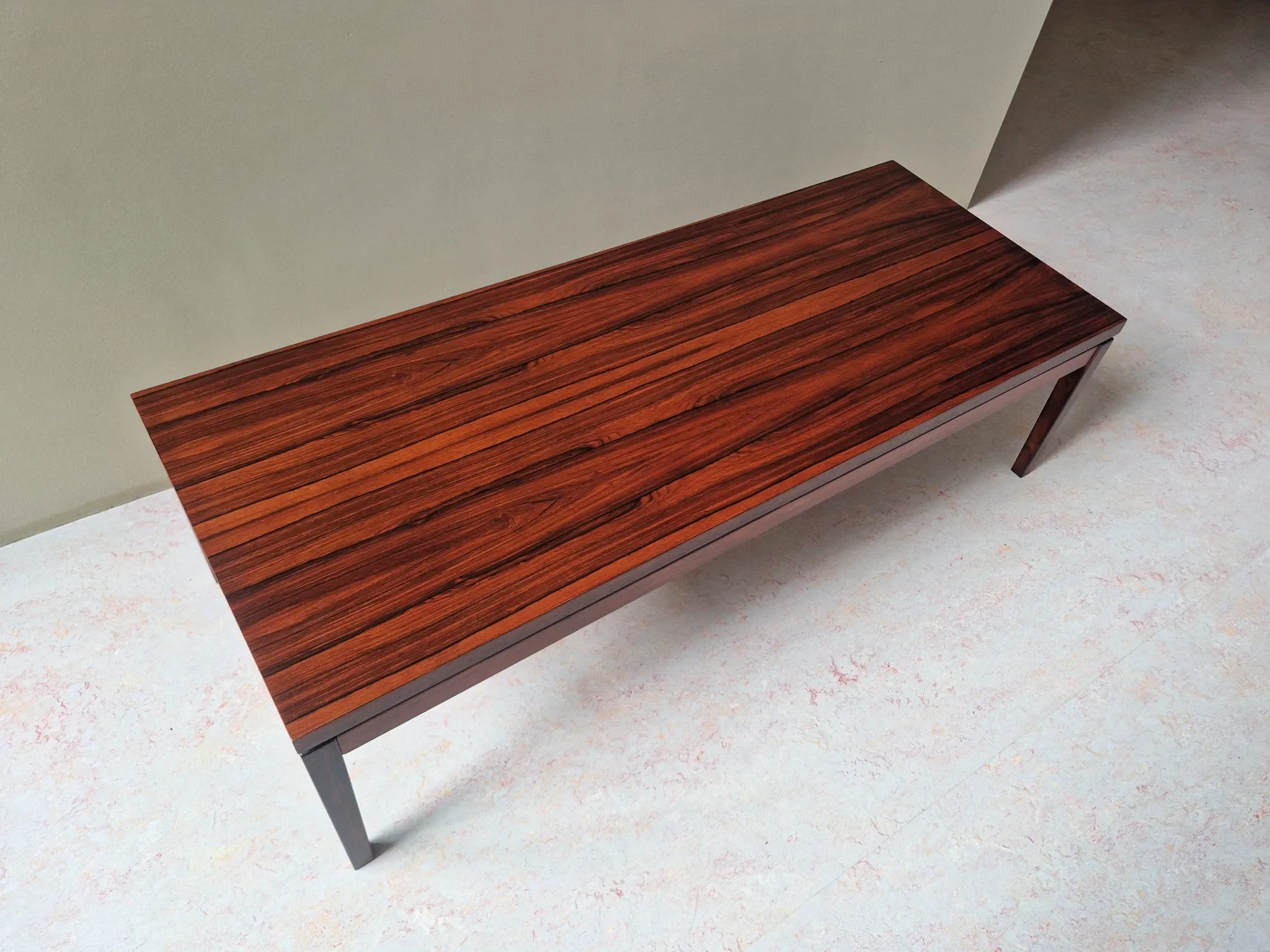 XKR rosewood coffee table by Marten Franckena for Fristho, Netherlands 60's