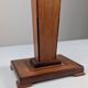 Art Deco pedestal column in wood with geometric marquetry, France, 1920s
