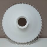 Lampshade, old in opaline and pleated glass
