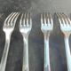 12 Art Deco silver metal forks