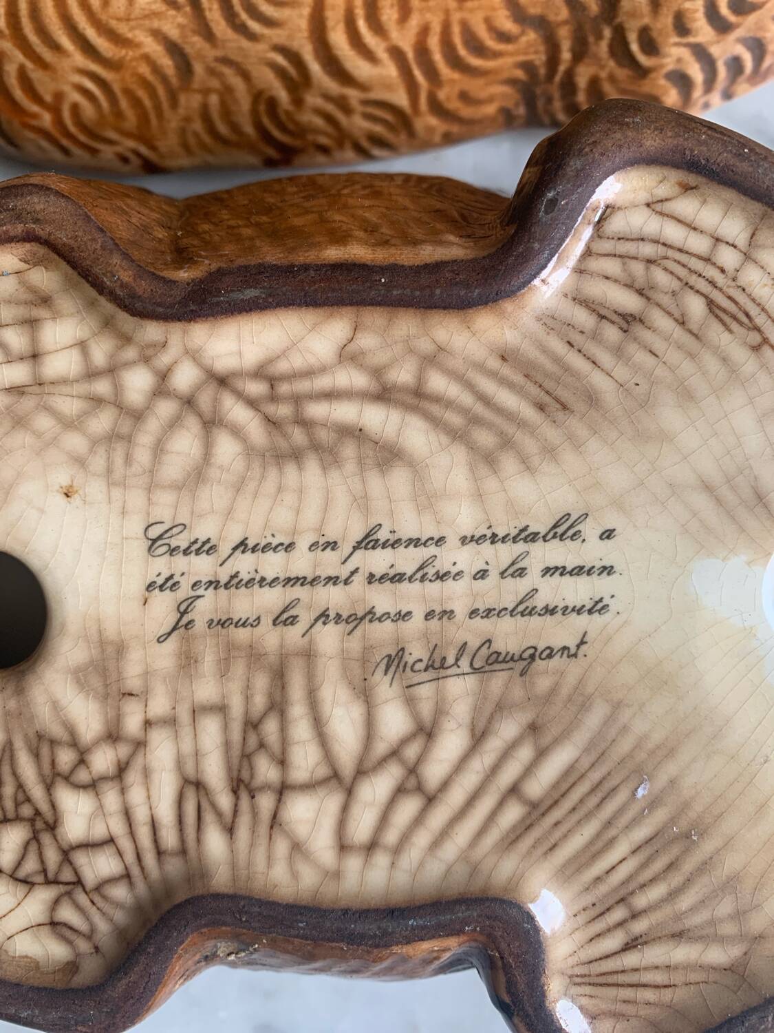 Ceramic rabbit terrine