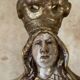 Vierge à l’Enfant – Sculpture ancienne en bois polychrome – XVIIIe / XIXe s