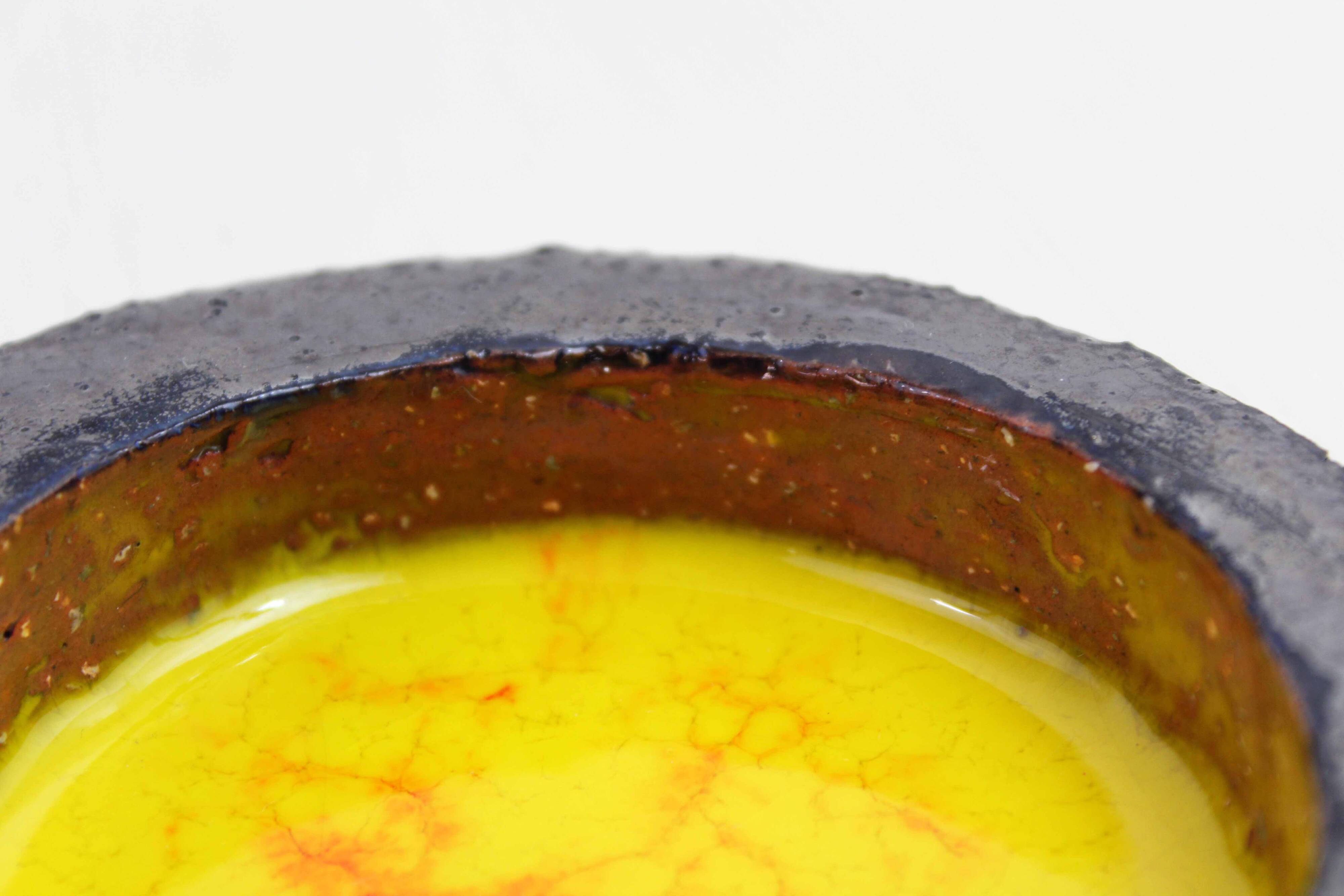 1970 enamelled stoneware ashtray