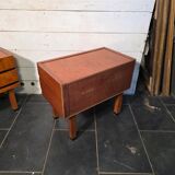 Pair of Scandinavian teak bedside tables from the 1960s.
