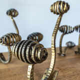 Lot of art deco hammered patères
