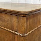 Late 19th century Louis Philippe chest of drawers in walnut and fir