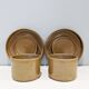 2 vintage '70 tea cups and Brenne stoneware sub-cups. In perfect condition.