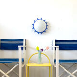 Pair of blue beach chairs
