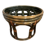 Rattan pouf