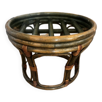Rattan pouf