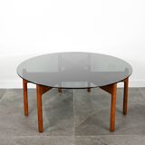 Table Basse en Verre & Teck Grete Jalk